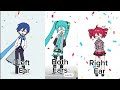 Kaito, Miku and Teto singing