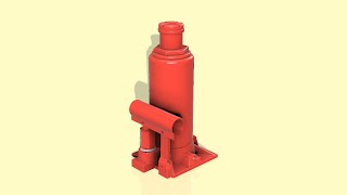 How I Modeled a Hydraulic Car Jack in Fusion 360 | Assemblies + Surface Design