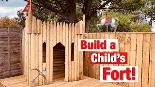 How to build a kids playhouse | fort |  castle