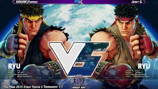 #PAX2015 #SFV 1.1 SF - SRKUW Fawwaz (RYU) vs Jerry G (RYU)