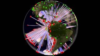 The path of earthquakes through the Earth's inner core