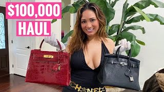 HUGE $100k BIRKIN \u0026 CHANEL LUXURY HAUL