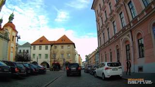 CZ: Budweis. (České Budějovice). Jihočeský kraj. Tour through the Old City. February 2017