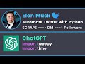 How to Automate Twitter with ChatGPT & Python
