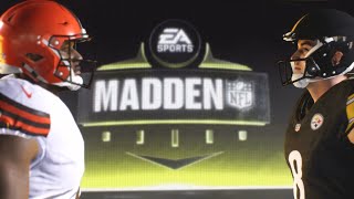 Madden NFL 24 - Cleveland Browns Vs Pittsburgh Steelers Simulation Week 2 All-Madden PS5 Gameplay