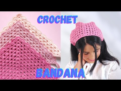 How To Crochet A Bandana- Easy Crochet Tutorial, Perfect For Beginners ...