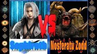 Sephiroth (FFVII)  vs Nosferatu Zodd (Berserk) - Ultimate Mugen Fight 2016