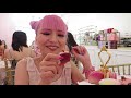 teatime with kelly ♡pink afternoon tea desserts in la