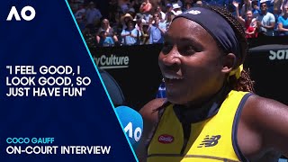 Coco Gauff On-Court Interview | Australian Open 2024 First Round