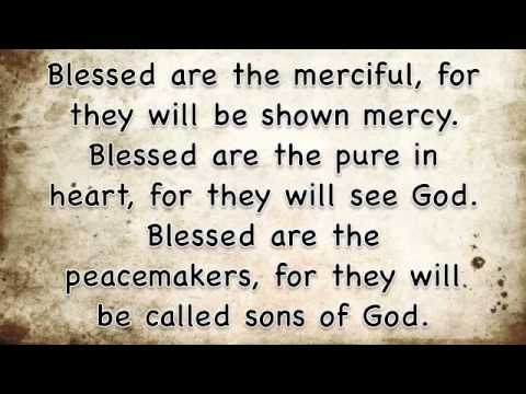 Families In Faith 1 12 12 The Beatitudes Youtube