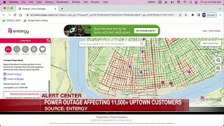 Massive power outages affect thousands of Entergy customers in Orleans Parish