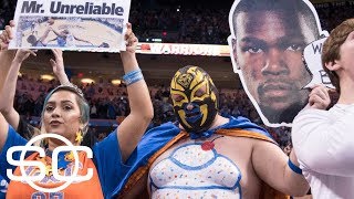 Different mood in OKC for Kevin Durant's second return with the Warriors | SportsCenter | ESPN