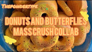 THEPOWDERTYPE_||Donuts \u0026 Butterflies Mass Crush Collab|| Oddly Satisfying|| Gym Chalk ASMR