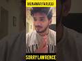 Munawar Faruqui Said Sorry Lawrence Bishnoi #ytshort #shorts #viralvideo