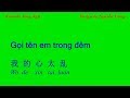 Karaoke Song Ngữ - Gọi tên em trong đêm - 我的心太乱 (D Min)