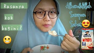 SARAPAN OATMEAL PERTAMA KALI // GIMANA RASANYA??