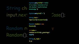 Java for-each loop | Developing AI CHAT Step by Step with Java #programming #coding #java #example