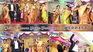 Bride\u0026 Groom wedding dance performance திருமண நிகழ்வில் மணமகன் மணமகள் நடனம்