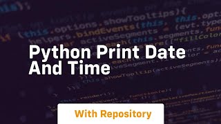 python print date and time