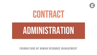 Contract Administration