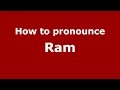 How to pronounce Ram (Kannada/Karnataka, India) - PronounceNames.com