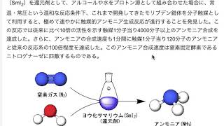 常温常圧環境下での、水からのアンモニア合成が可能になった