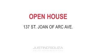 OPEN HOUSE: 137 St. Joan of Arc Ave - Maple, ON