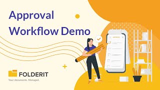 Approval workflow in document management system software Folderit