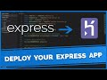 Deploying Express / Node js app in Heroku