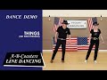 THINGS - Line Dance Demo & Walk Through