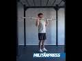 hur gör man militärpress overhead press