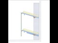 Folding bunk bed