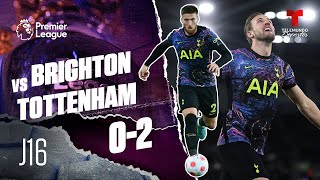 Highlights & Goals | Brighton vs. Tottenham 0-2 | Premier League | Telemundo Deportes