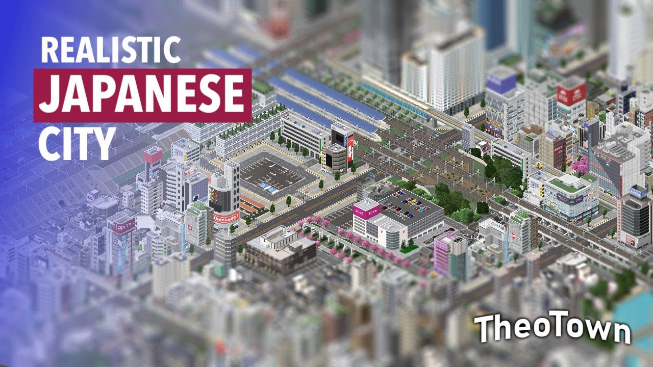 Realistic Japanese City In Theotown Timelapse Youtube