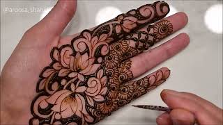 Latest unique intricate mehndi design #henna #mehndidesign