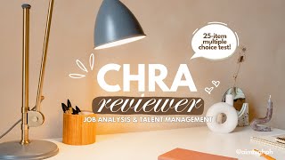 CHRA EXAM REVIEWER | Job Analysis & Talent Management | HREAP | Set A
