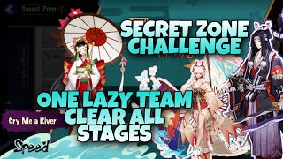 [ONMYOJI] SECRET ZONE CHALLENGE | AME ONNA - ONE LAZY Team Clears ALL STAGES