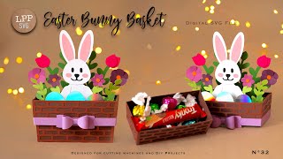 LPPSVG EASTER BUNNY BASKET - ASSEMBLY TUTORIAL | N32