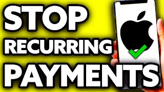 How To Stop Recurring Payments on Apple (EASY!)