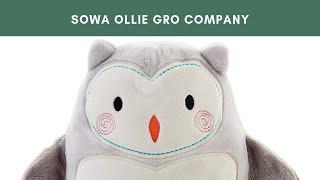 Sowa Ollie Szumiąca Przytulanka z czujnikiem płaczu i lampką nocną Gro Company