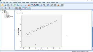 Scatter plot visualization using 2 numerical data