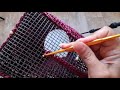 crochet bag on plastic canvas part 3