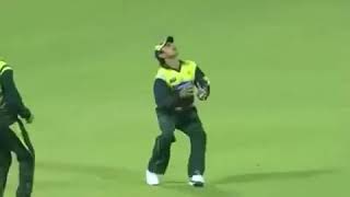 Saeed ajmal funny catch drop