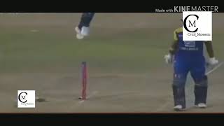 Top 7 funniest hit wicket in cricket history.  #cricket #hitwicket #funny