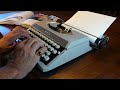 1971 Royal Mercury typewriter at work