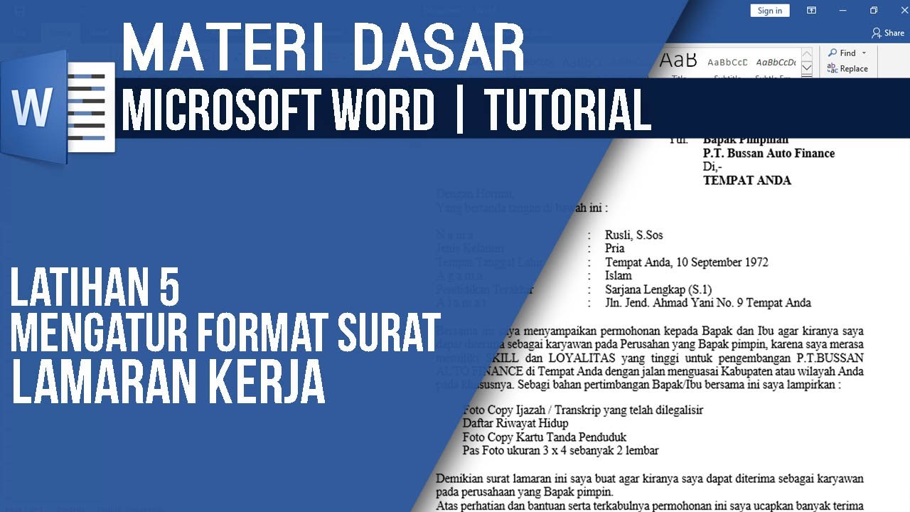 Belajar Microsoft Word Dari Nol Episode 20 | Tutorial Word Pemula - YouTube