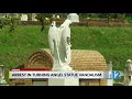 natchez police announce arrest in vandalism of turning angel monument