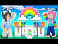 🌈Minecraft RAINBOW Build Battle vs MEGHAN!