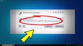 Your Windows license only supports one display language - How To Fix Can't change display language ✅