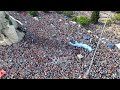DRONE MONUMENTO A LA BANDERA ARGENTINA CAMPEON QUATAR 2022 - ROSARIO  -  - FESTEJOS - MESSI - COPA